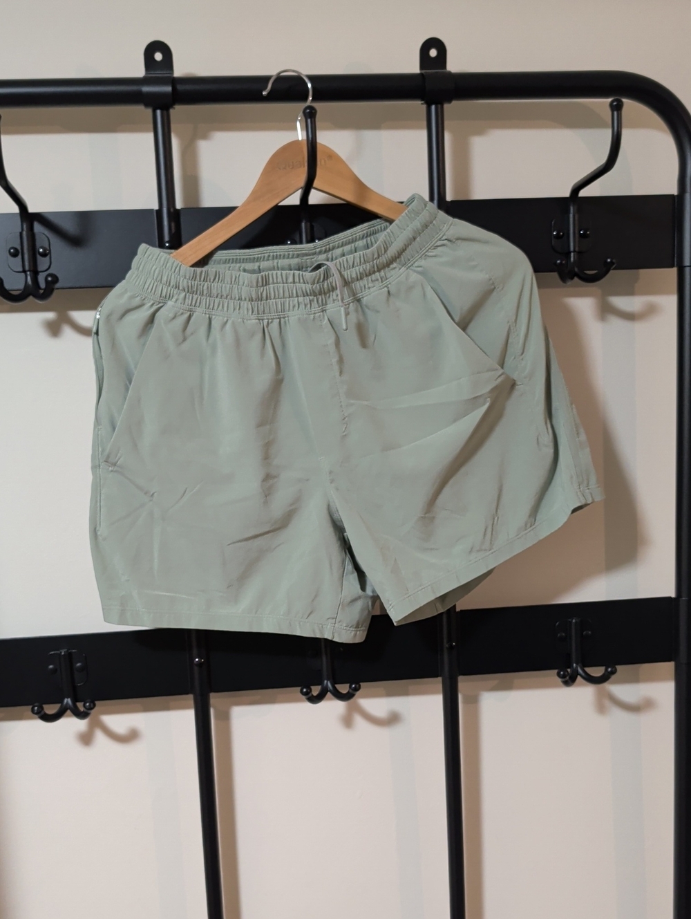 lululemon athletica Men's Lined Sage Green Athletic Shorts